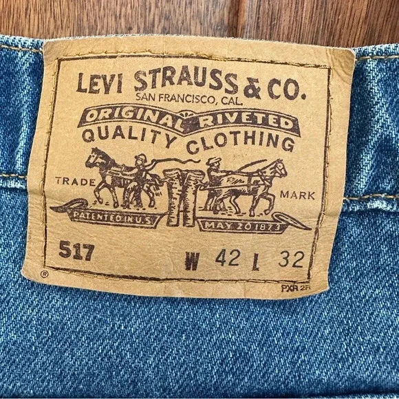 Vintage Levi’s 517 Mens Orange Tab Jeans. Made In 1996 USA. 20517-0217. … - Picture 3 of 15